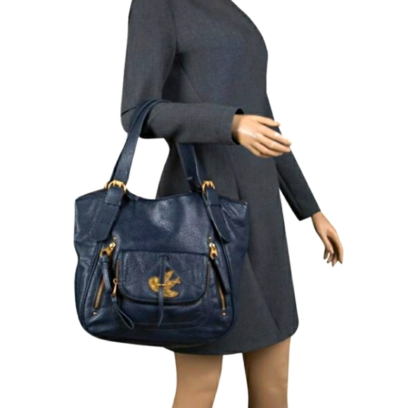 Marc By Marc Jacobs Handbags - Marc Jacobs Petal To The Metal Bird Navy Tote Bag